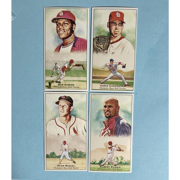 2011 Topps A&G Minis StlCards-Stan Musial,Albert PUJOLS, Bob Gibson,Carpenter - Picture 1 of 2